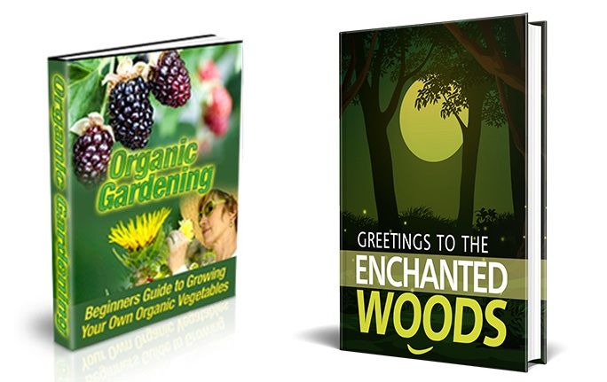 Bundle of Organic Vegetable Gardening and Greetings to the Enchanted Woods